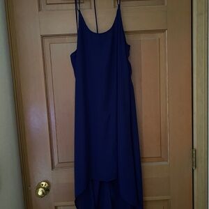 Blue high/low dress